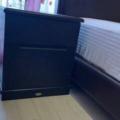 シモンズ ビューティーレスト クイーンサイズ レザーベッドフレーム＆マットレスセット 本革 Beautyrest　セミダブルの画像