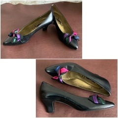 イヴサンローラン【22㎝位】パンプス☆クリーニングお手入れ済6118の画像