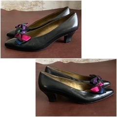 イヴサンローラン【22㎝位】パンプス☆クリーニングお手入れ済6118の画像