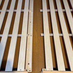 ベッドフレーム　低床 すのこ　ダブルベッドの画像