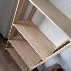 【募集〆切】パイン材　収納棚の画像