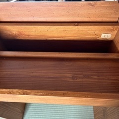 木製ドレッサー（電源コード付き）の画像