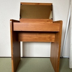 木製ドレッサー（電源コード付き）の画像
