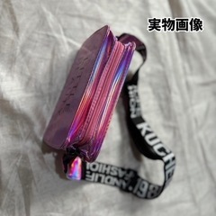 【新品未使用】ミニバッグ　ショルダーバッグ　バッグ　ポーチ　2way  キラキラ　ネオンの画像