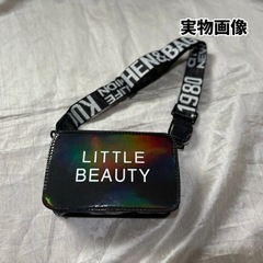 【新品未使用】ミニバッグ　ショルダーバッグ　バッグ　ポーチ　2way  キラキラ　ネオンの画像