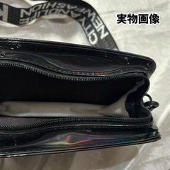 【新品未使用】ミニバッグ　ショルダーバッグ　バッグ　ポーチ　2way  キラキラ　ネオンの画像