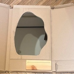 【引取決定】韓国インテリア　ウェーブミラーの画像