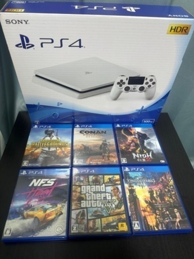 PS4本体＋ｿﾌﾄ6本＋外付4TB