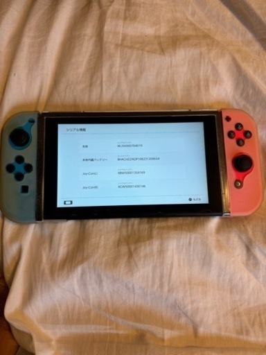 ニンテンドースイッチ　本体、充電器のみ