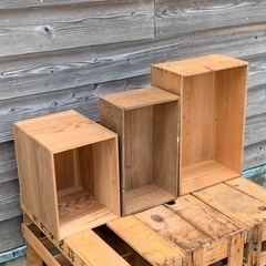 古い木箱3つセット　古道具　