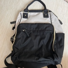 リュックサック　グレー×ブラック