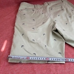 GAP ショートパンツ　グリーン　魚模様　ウエスト86〜89cmの画像