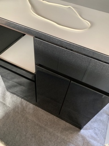 美品 ブラックレンジボード キッチンボード 食器棚 ブラック 【公式通販】