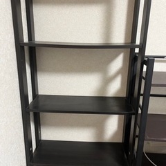 5段本棚　黒の画像