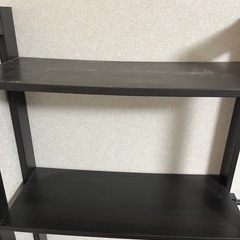 5段本棚　黒の画像