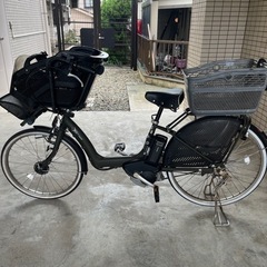 【まだ取引可 】ブリヂストン　電動自転車　子供乗せ　チャイルドシ...