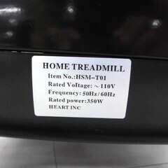 HOME TREADMILL 電動ウォーカー ルームランナー HSM-T01 0.5～8㎞ 折りたたみ フィットネス 有酸素運動 ダイエット 健康器具 苫小牧西店の画像