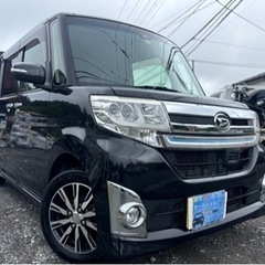 H27年式 ダイハツ タントカスタム トップエディション SAⅡ ★支払総額27.8★車検2年付き 内外装機関良好！修復歴なし 左パワスラ フルセグ ナビ バックカメラ アイドリングストップ付き♪高年式で機関良好！の画像