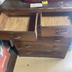 昭和レトロ　収納家具　タンスの画像