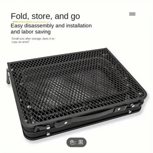 新品屋外折りたたみメッシュテーブル、アルミ合金製、キャンプバーベキューテーブル、