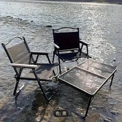 新品屋外折りたたみメッシュテーブル、アルミ合金製、キャンプバーベキューテーブル、の画像