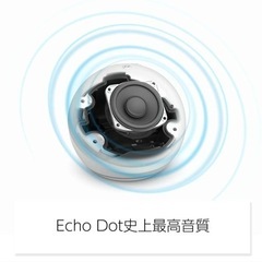 最新モデル Amazon Echo dot 第5世代 グレーシャーホワイトの画像