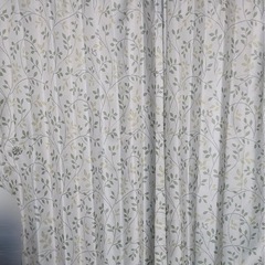 総柄カーテン　美品