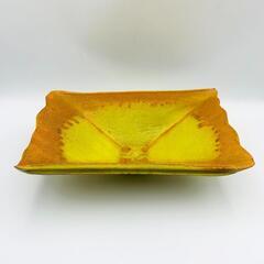 水盤 花器 フラワーベース 生け花 黄色