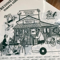 A4クリアファイル　フレッシュネスバーガー& Nico and コラボ　非売品の画像