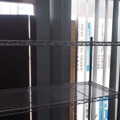 メタルラック５段、９１x３４x１６０、美品、棚、整理棚