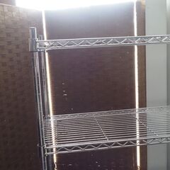 メタルラック５段、９１x３４x１６０、美品、棚、整理棚の画像