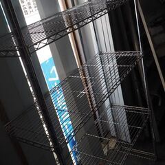 メタルラック５段、９１x３４x１６０、美品、棚、整理棚の画像