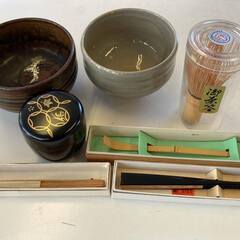 茶道の茶器セットの画像