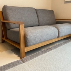 引き取り限定】無印 ソファ本体木製フレーム