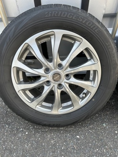 ブリヂストン製Bulminum(バルミナ) 16インチアルミホイール ナット付き　近県なら中間の場所までお届けします。