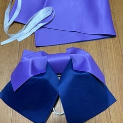 SM2 blue 浴衣用リボン帯🎀セット　新品未使用