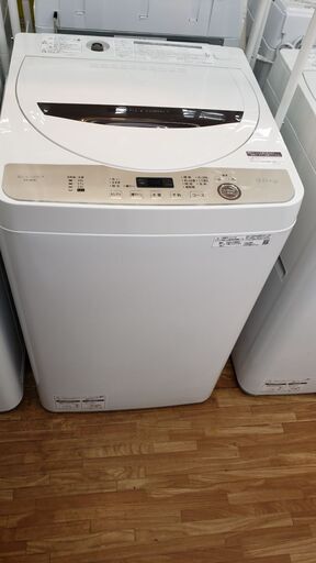 SHARP 2020年製 6.0㎏全自動洗濯機 ES-GE6E-T