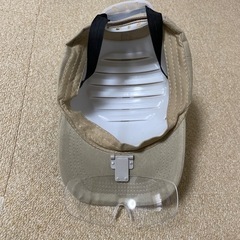 自転車　ヘルメット　ゴーグル付きの画像