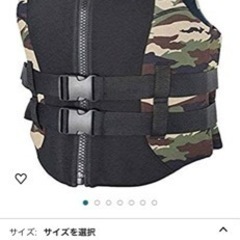 ライフジャケット　試着のみ　釣り　マリンスポーツ　プール　キャンプの画像