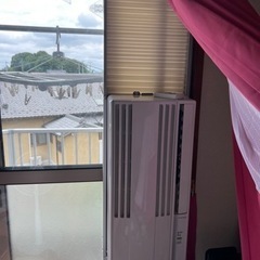 窓用エアコン　テラス窓枠付