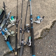 釣具いろいろ　リール　竿　の画像
