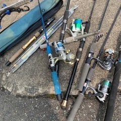 釣具いろいろ　リール　竿　の画像