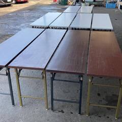 折り畳みのテーブル10本セットの画像