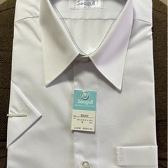新品未使用‼️Seagull形態安定 男子学生 半袖シャツ 15...