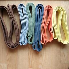 子供用空手帯各色記名有りの画像