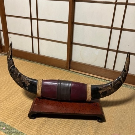 骨董品水牛のつの