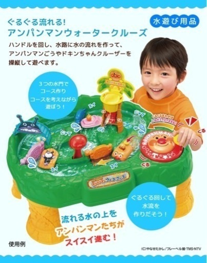 ぐるぐる流れる♩アンパンマンウォータークルーズ【水遊び】