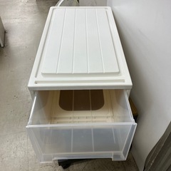 K2407-365 押入ケース ① 　奥行74cm 深型　 キズ汚れ有り　の画像