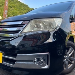 フリップダウンモニター付き！月々1.2万円〜分割払い可❗️車検2年付き！日産 セレナ ライダー☆8人乗り☆HDDナビ付き☆走行中DVD見れます☆ETC付き☆ウィンカーミラー☆両側スライドドア☆ドラレコ付きのフル装備☆社外アルミ☆シートカバー付き☆事故修復歴無し☆車内広々三列シート‼️の画像
