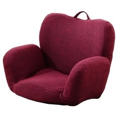 姿勢がラクラク座椅子　レッドの画像